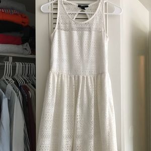 White lace dress from Forever 21